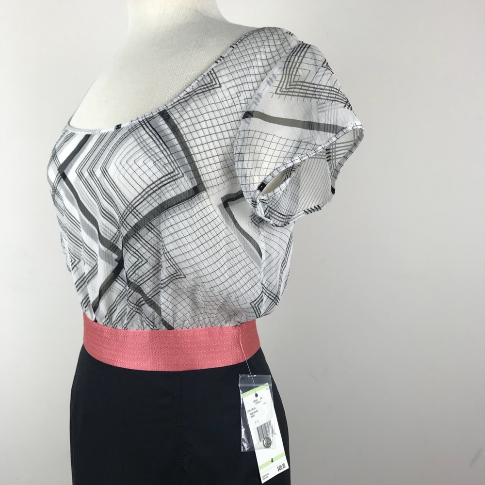 Rachel Roy Mixed Media dress . - Picture 4 of 7